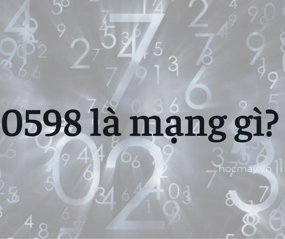 4. Có nên nghe máy từ số điện thoại có đầu số 0598 không? 4. Có nên nghe máy từ số điện thoại có đầu số 0598 không?