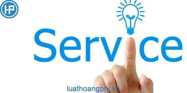 Danh từ "service" (nghĩa chung)