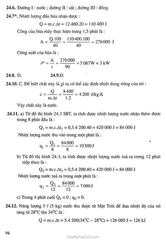 2. Công thức tính nhiệt năng.