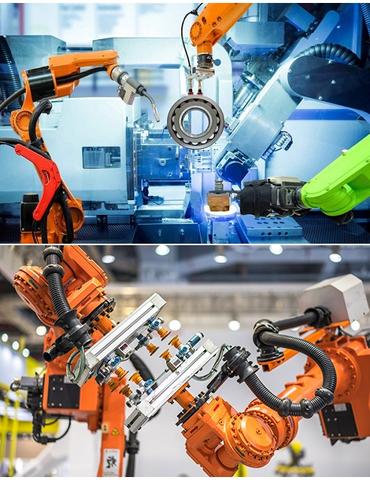 5. Robot AGV tích hợp cobot xếp hàng hóa robotic packaging systems